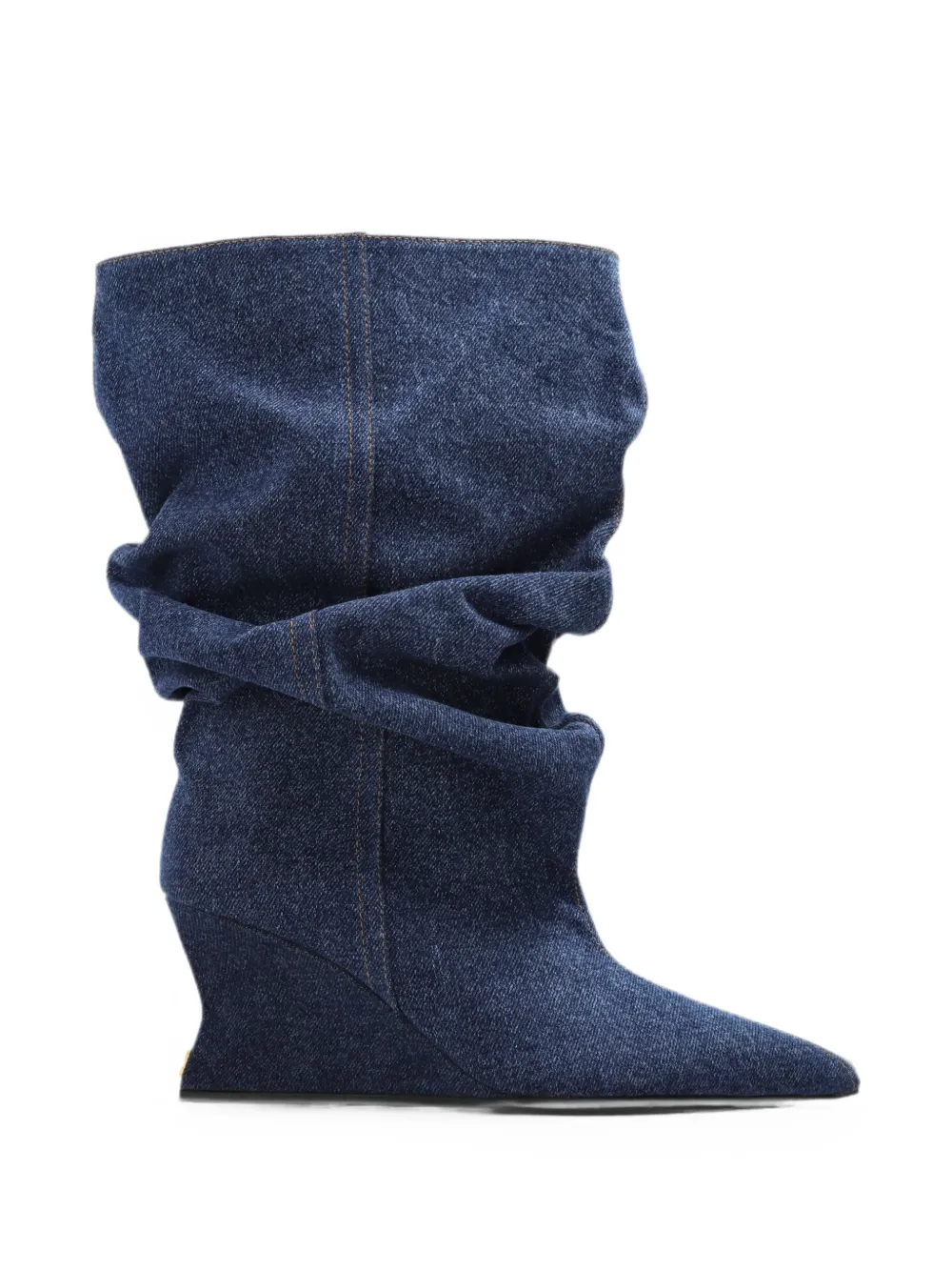 Balmain slouchy wedge ankle boots Blauw