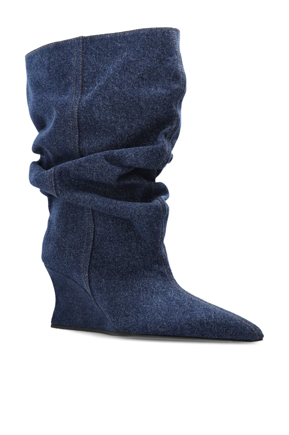 Balmain slouchy wedge ankle boots Blauw