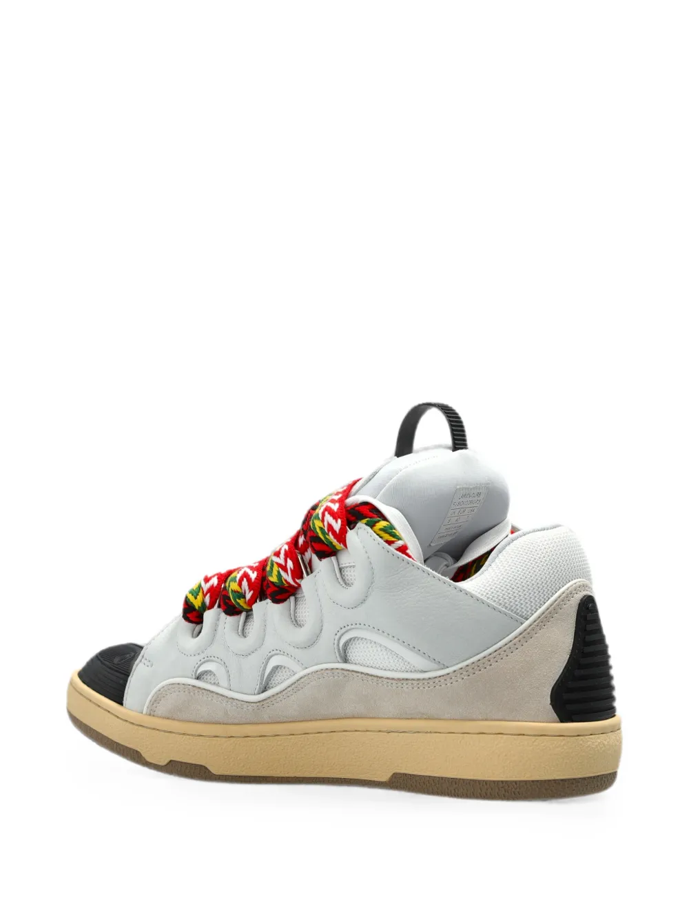 Lanvin Curb panelled sneakers Wit