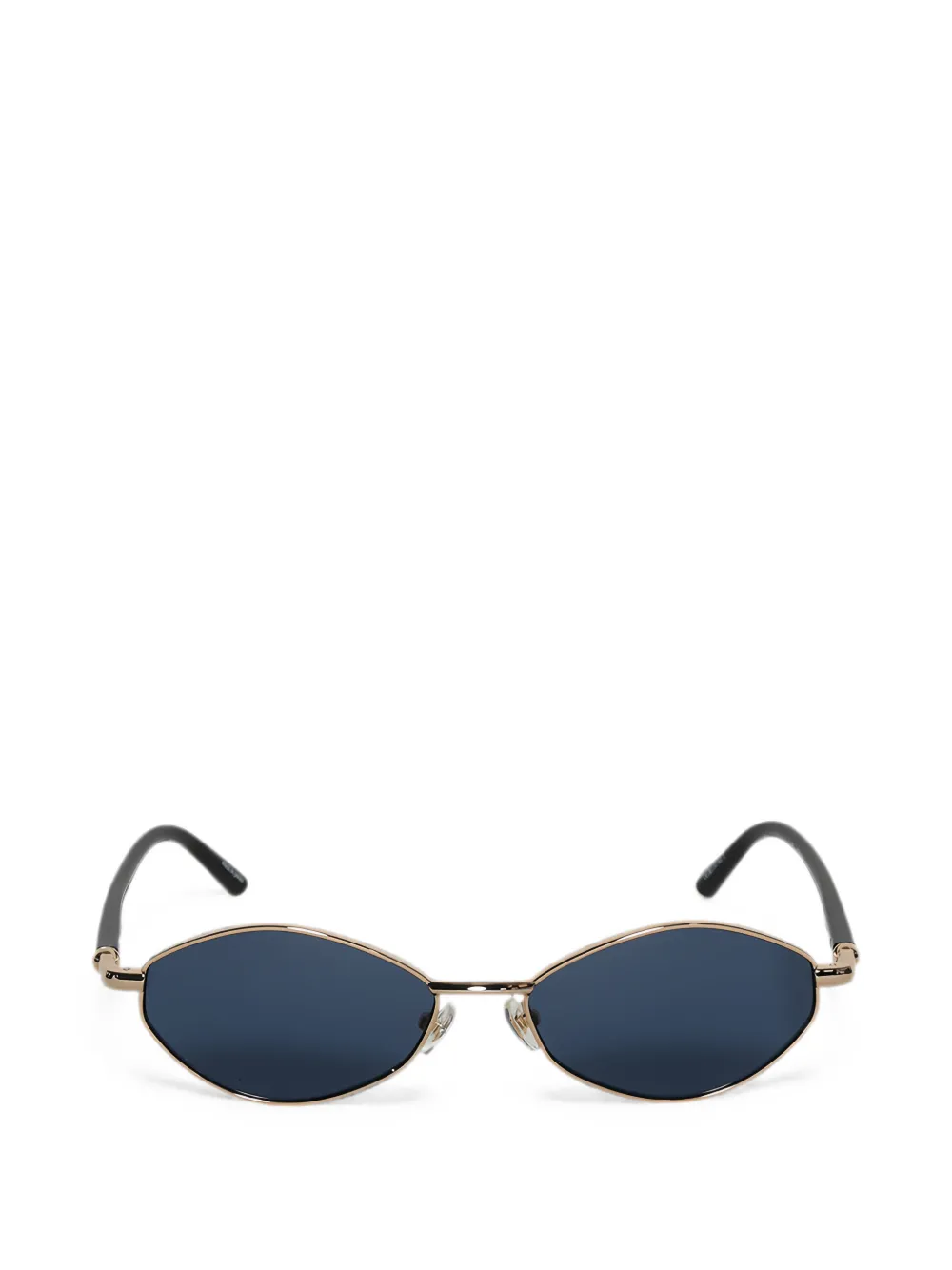 Jacquemus Zonnebril met geometrisch montuur Goud