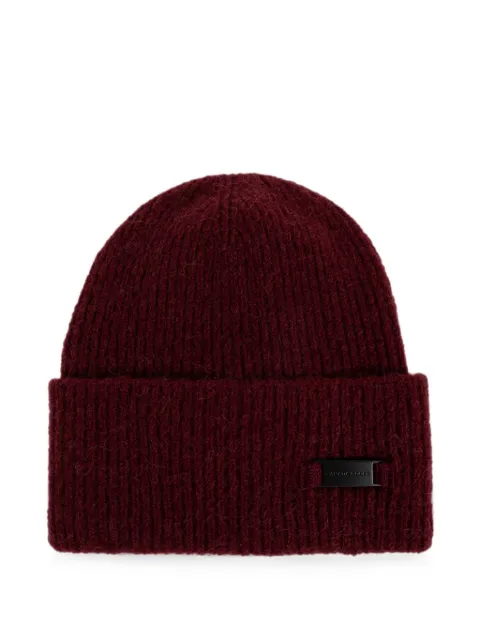 Canada Goose gorro tejido de canalé con placa del logo