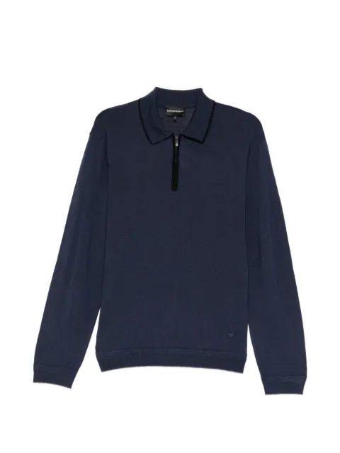 Emporio Armani logo-patch polo shirt