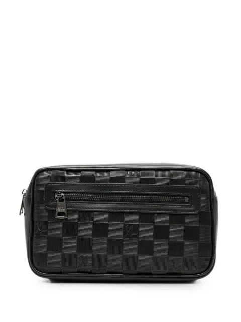 Karl Lagerfeld Bumbag check-patterned logo-embossed belt bag