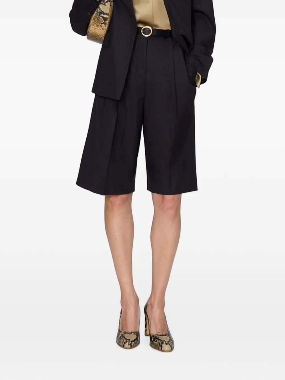 JOSEPH Gabbie pleated shorts