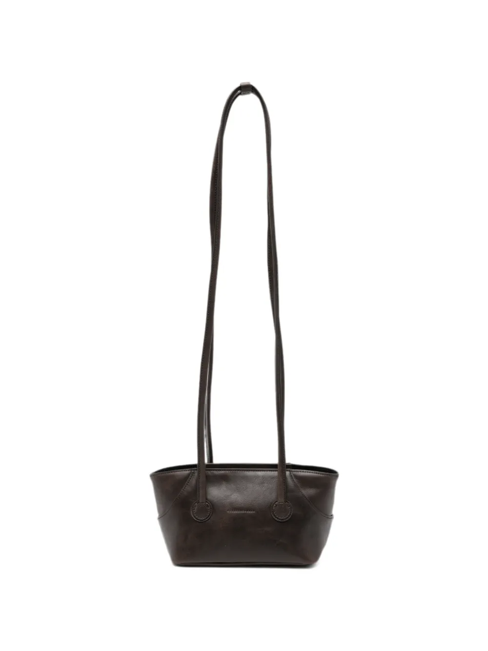 Marge Sherwood leather crossbody bag - Marrone