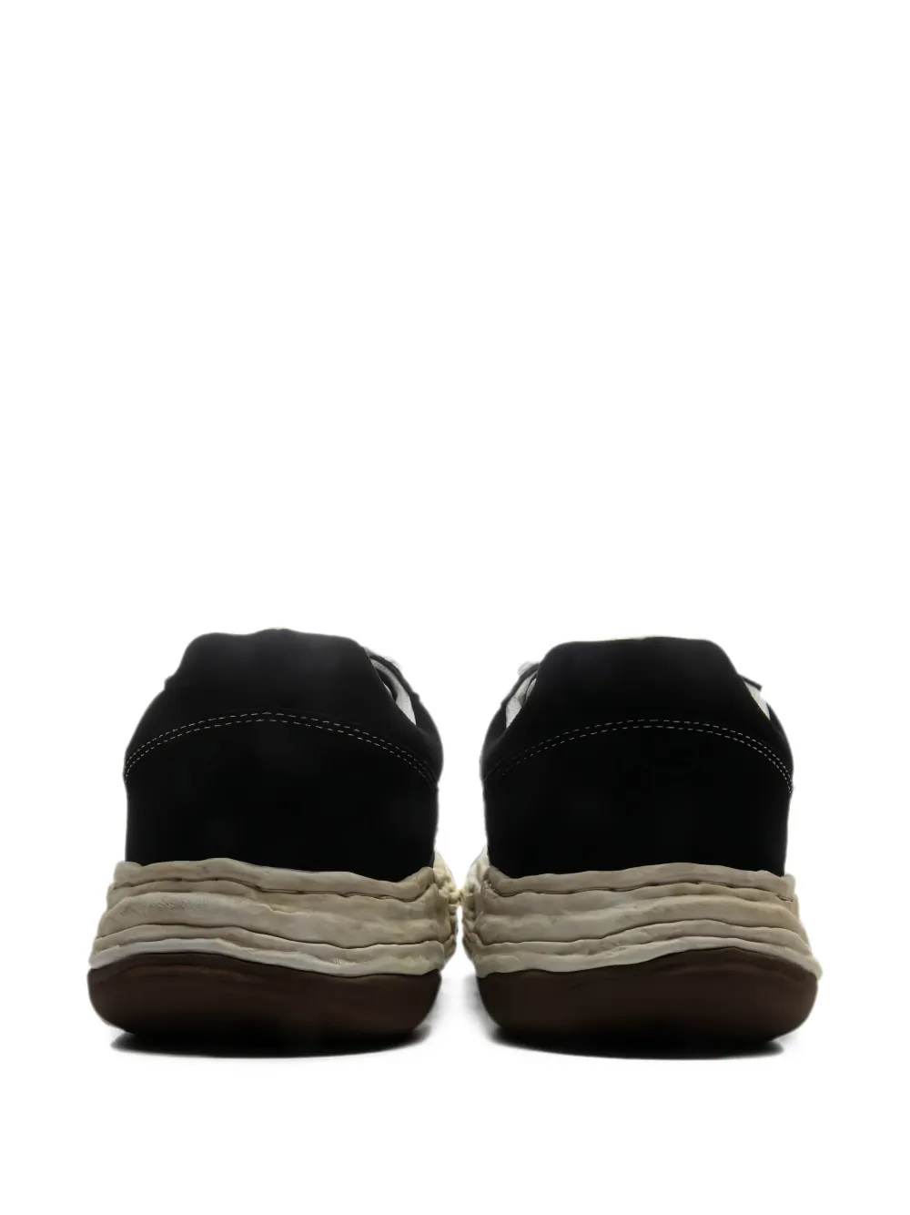Maison MIHARA YASUHIRO Oliver OG distressed sole suede low-top sneakers Zwart