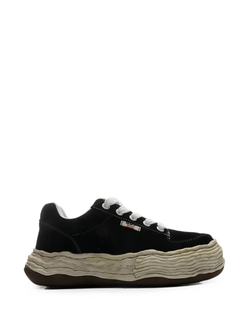Maison MIHARA YASUHIRO Oliver OG distressed sole suede low-top sneakers Zwart