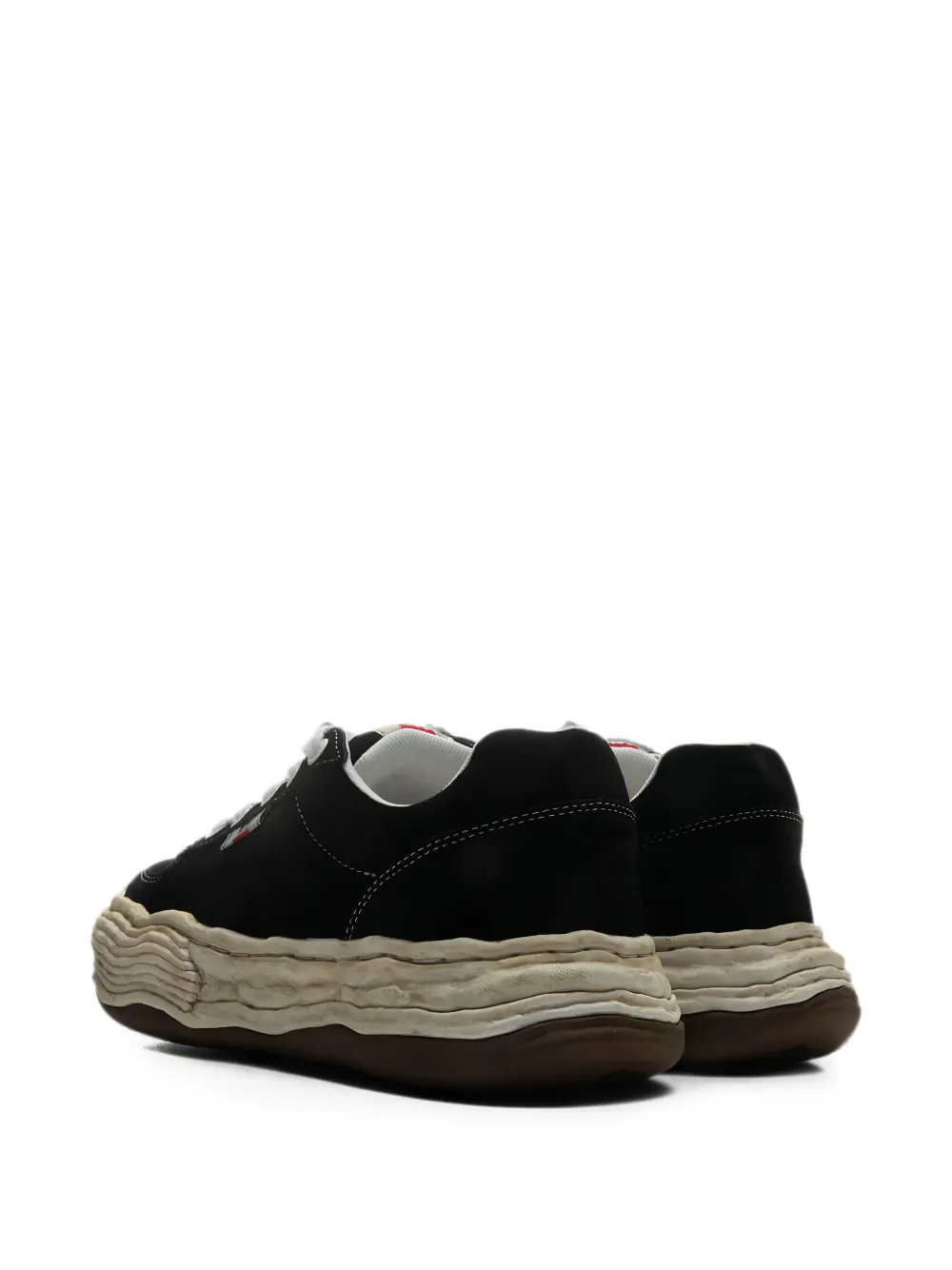 Maison MIHARA YASUHIRO Oliver OG distressed sole suede low-top sneakers Zwart