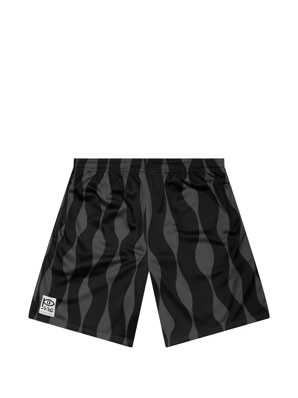 BY PARRA Waved mesh shorts - Nero