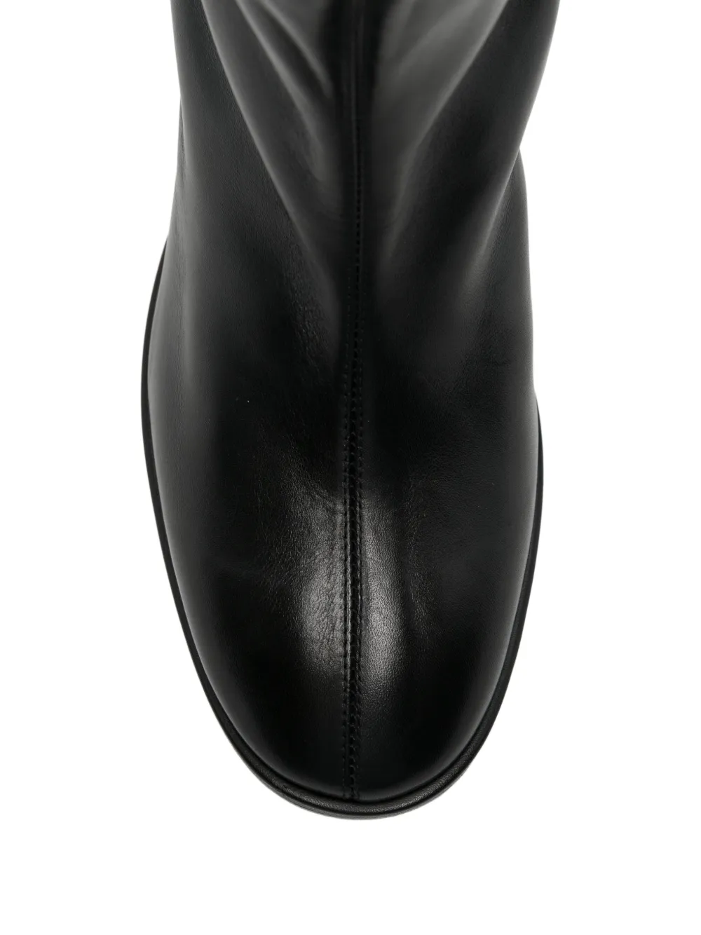 Aeyde block-heel knee-high boots Zwart