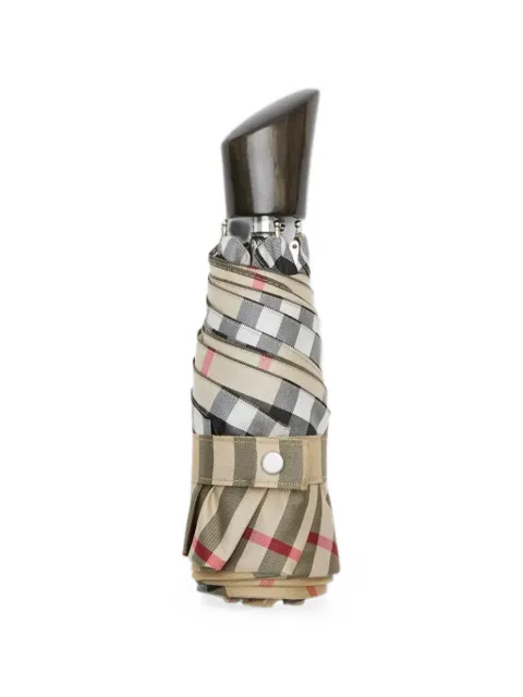 Burberry check folding umbrella