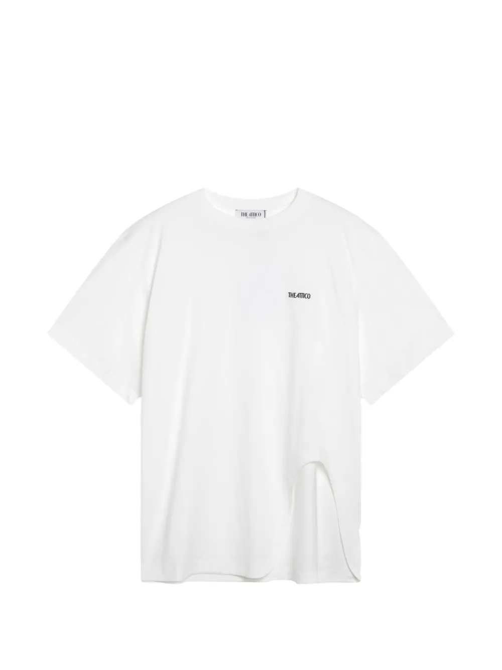 The Attico logo-print cut-out T-shirt - Bianco
