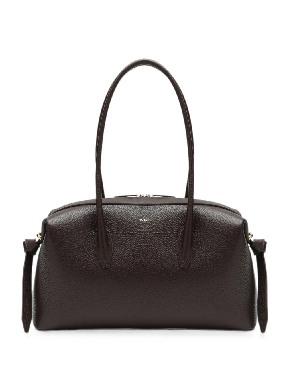 Yuzefi Brioche leather tote bag - Marrone