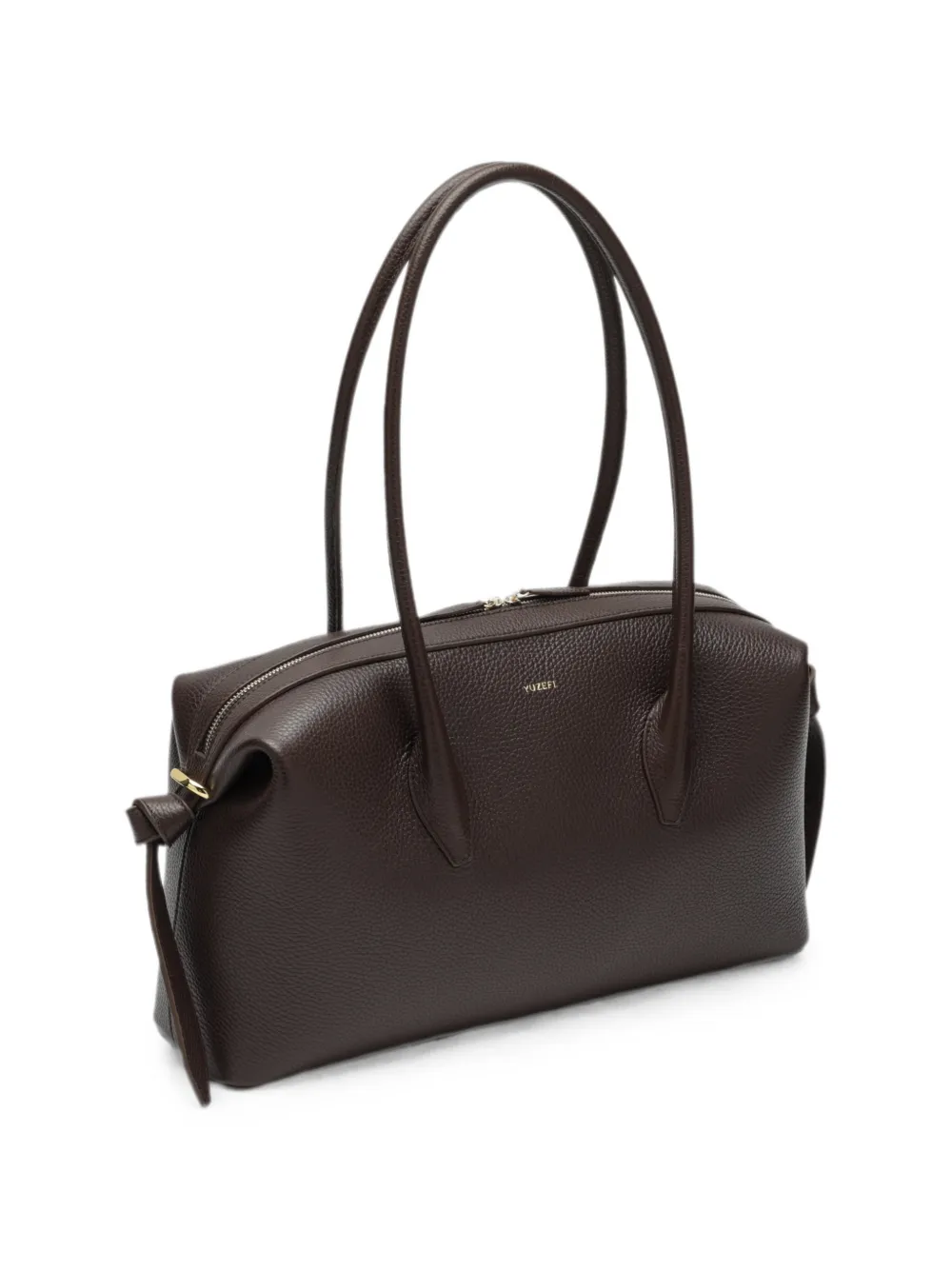 Yuzefi Brioche leren shopper Bruin