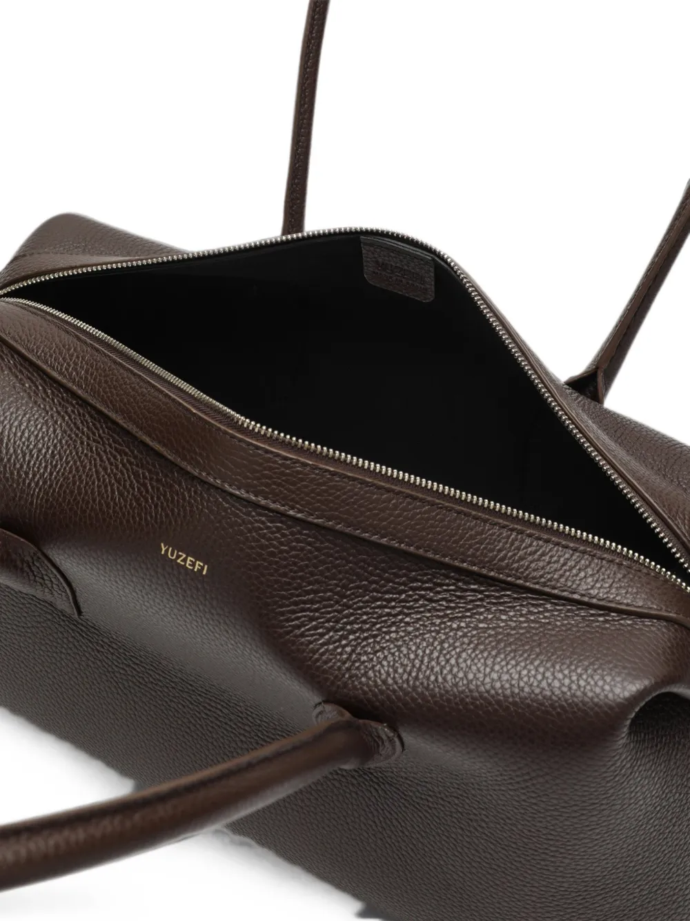 Yuzefi Brioche leren shopper Bruin
