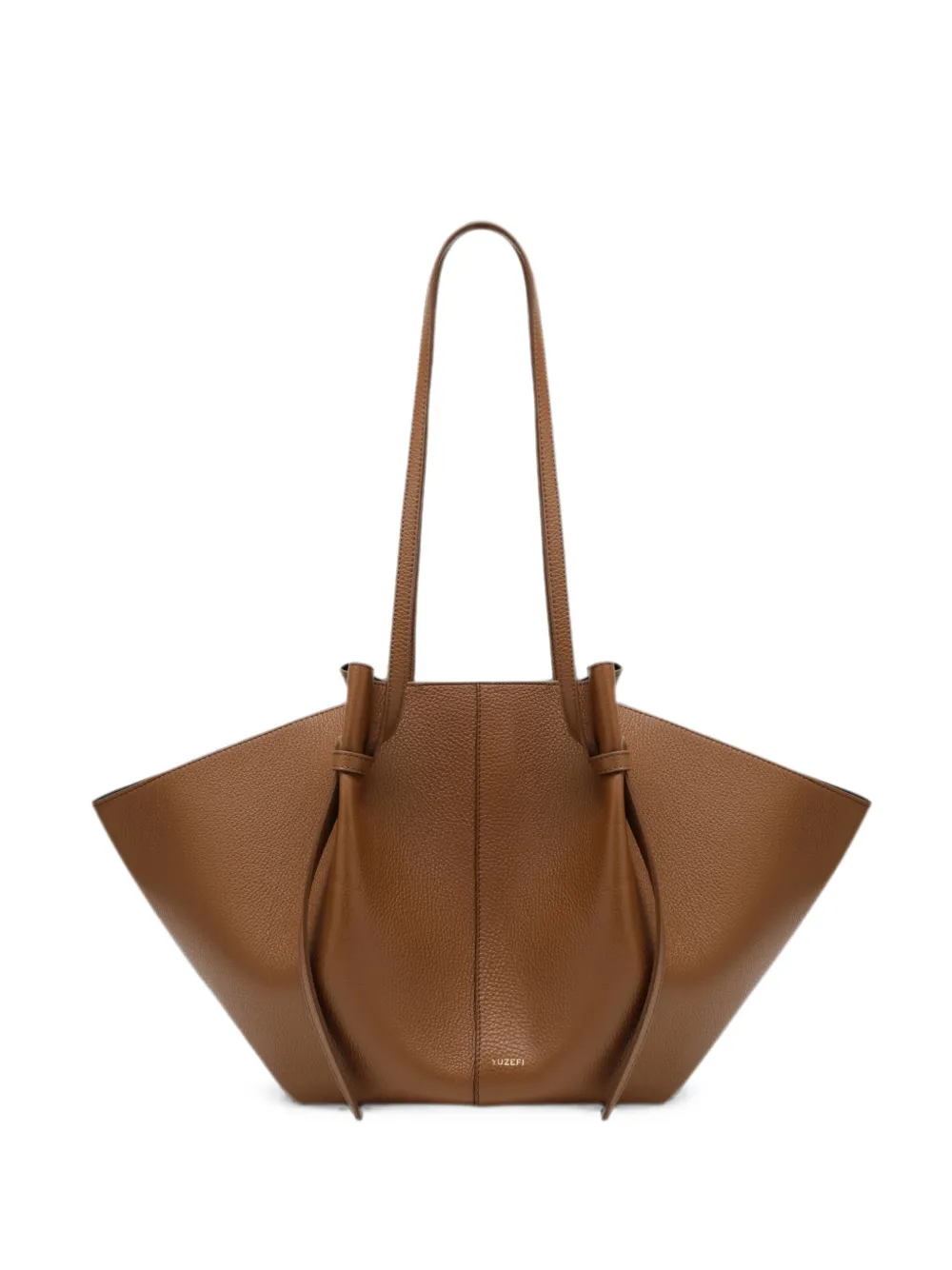 Yuzefi large Mochi grained leather tote bag - Marrone