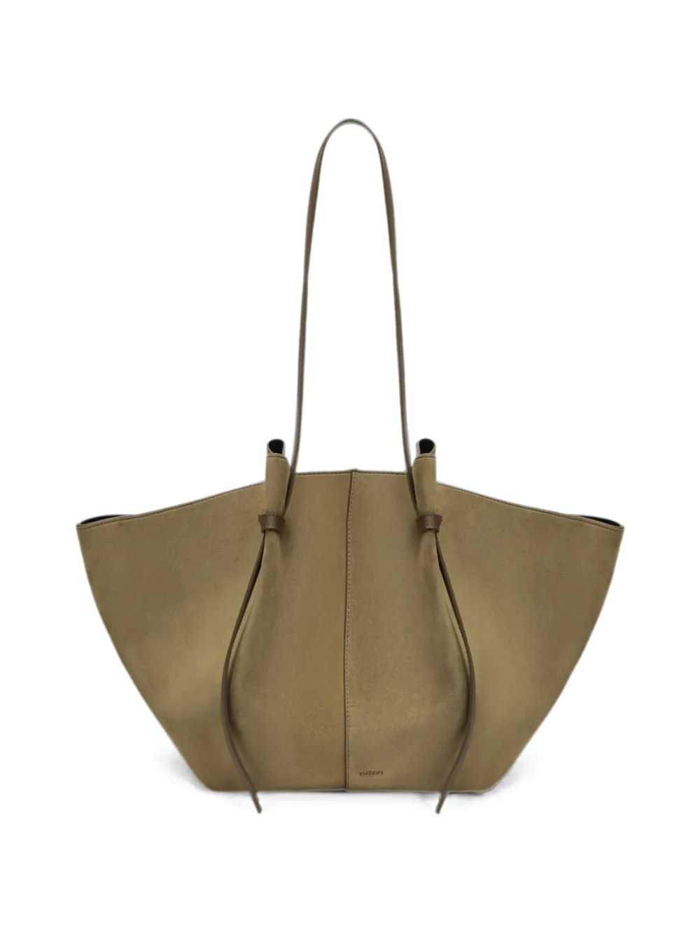 Yuzefi large Mochi suede shoulder bag - Verde