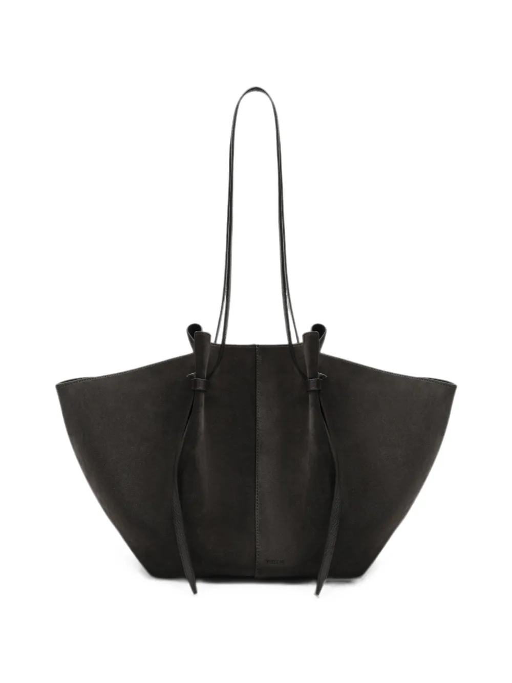 Yuzefi Mochi leren shopper Zwart