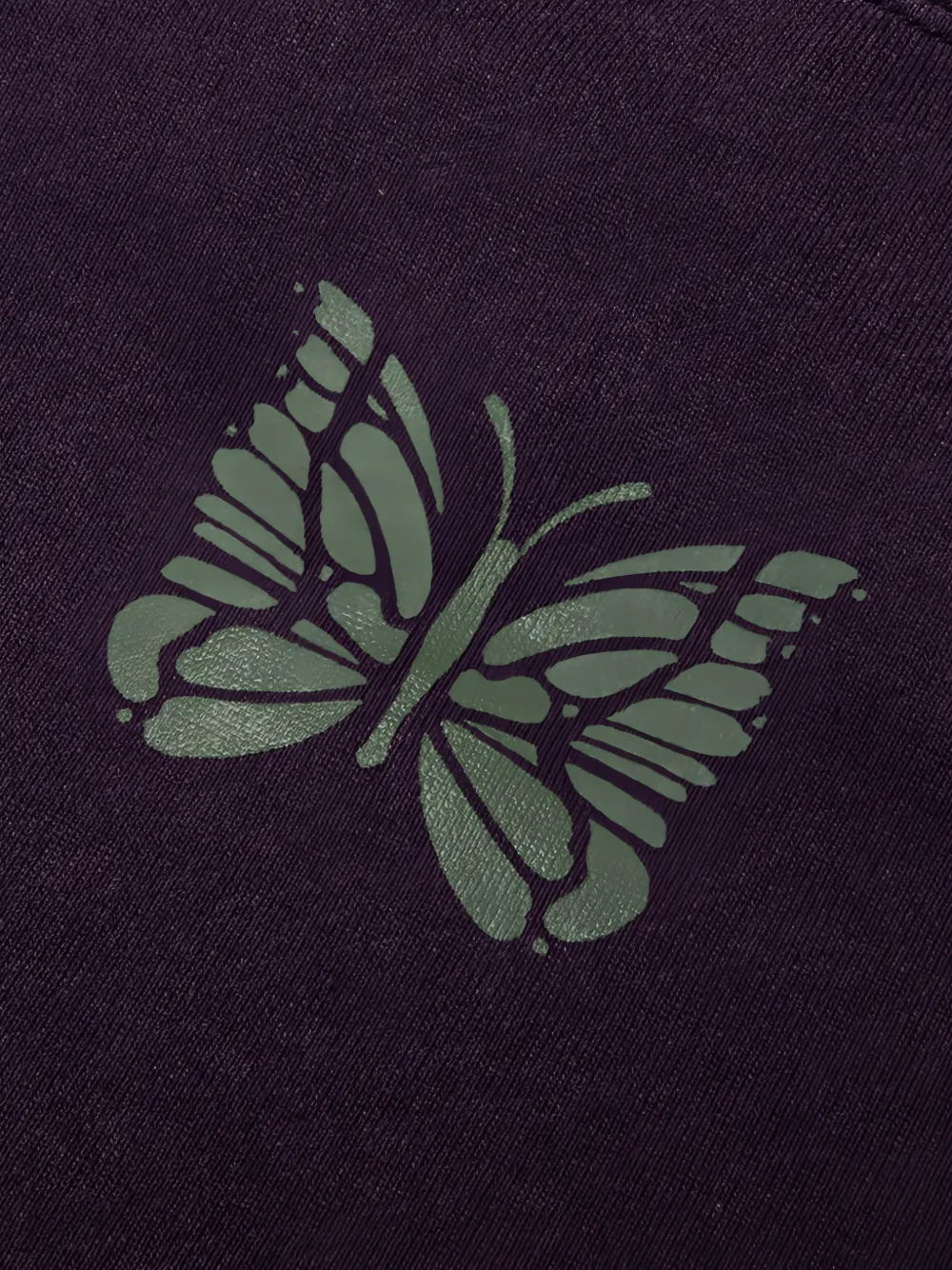 Needles Deconstructed sweater met vlinderprint Paars