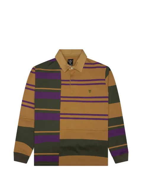 SOUTH2 WEST8 Rugger 图案长袖polo衫