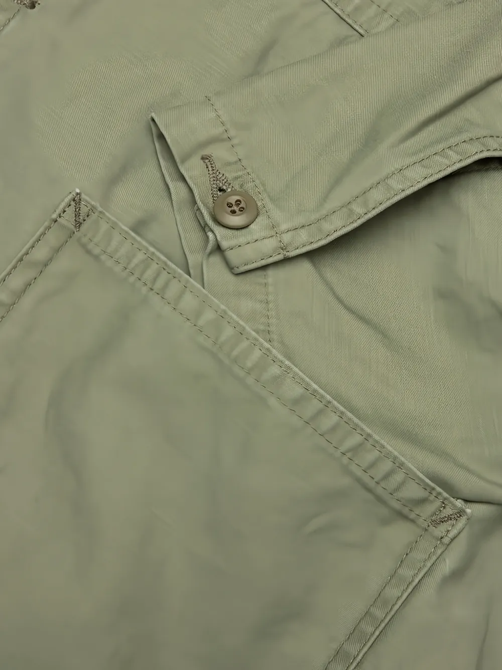 Needles Reversed Sateen jack met geborduurde vlinder Groen