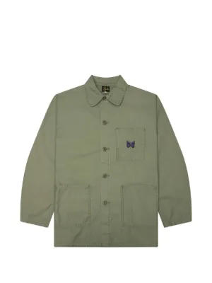 Needles Reversed Sateen Coverall Shirt Jacket | Black | FARFETCH