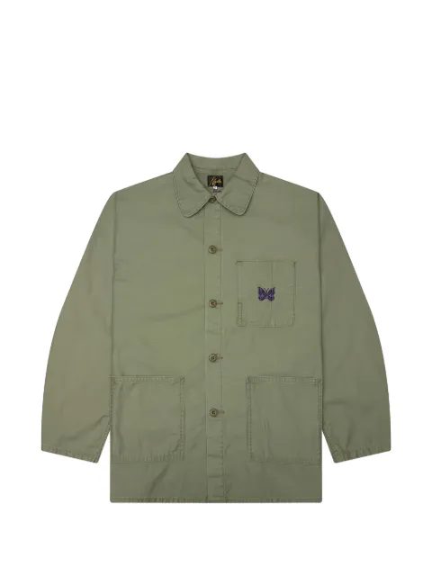 Needles chaqueta Reversed Sateen con mariposa bordada