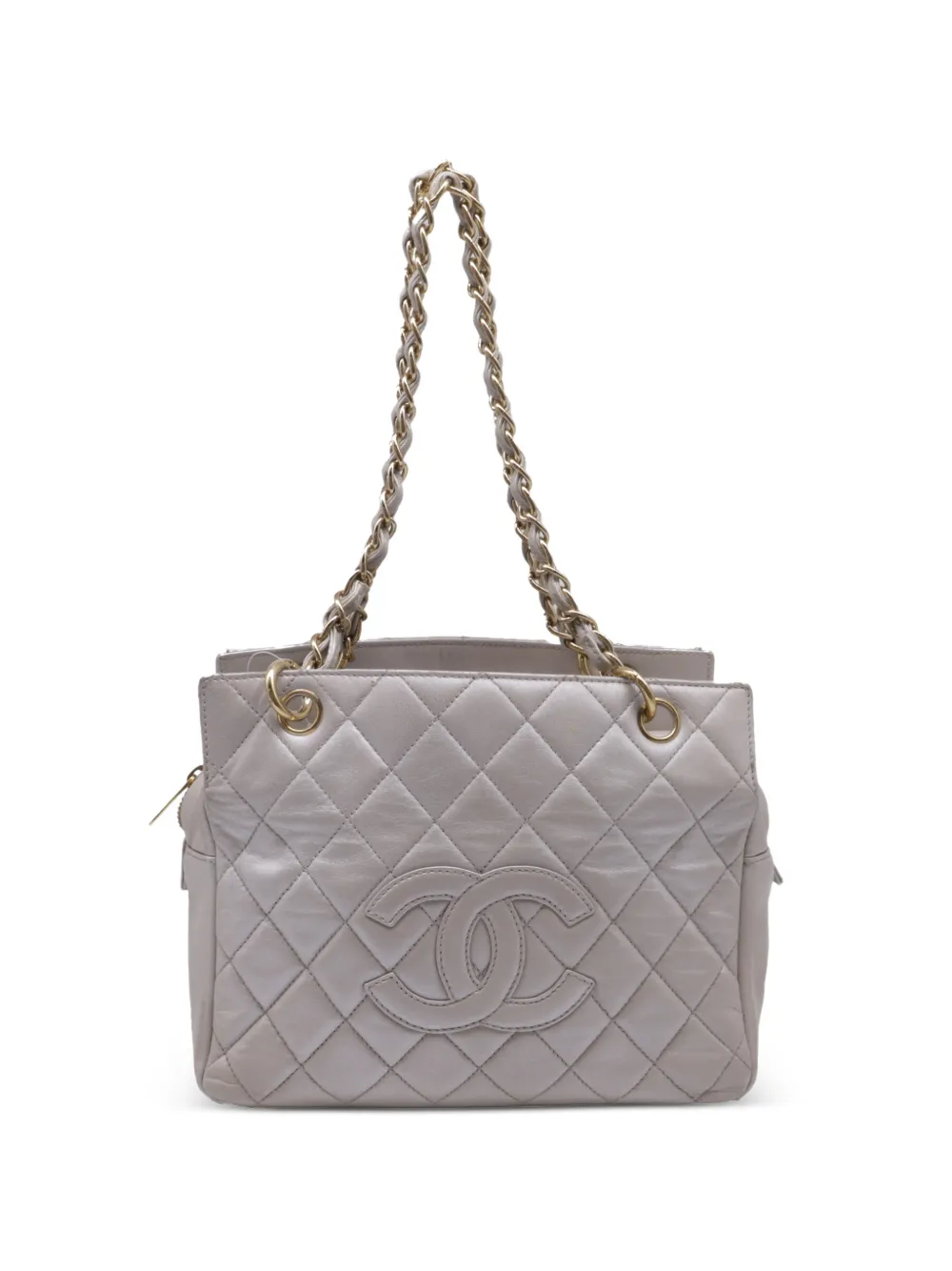 CHANEL Pre-Owned 2000s Quilted Petite Timeless shopper tote bag - Grigio