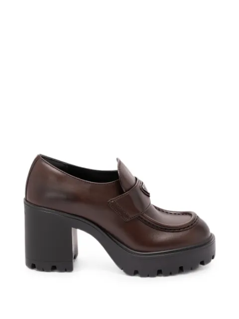 Prada kraftige loafers med logoplade