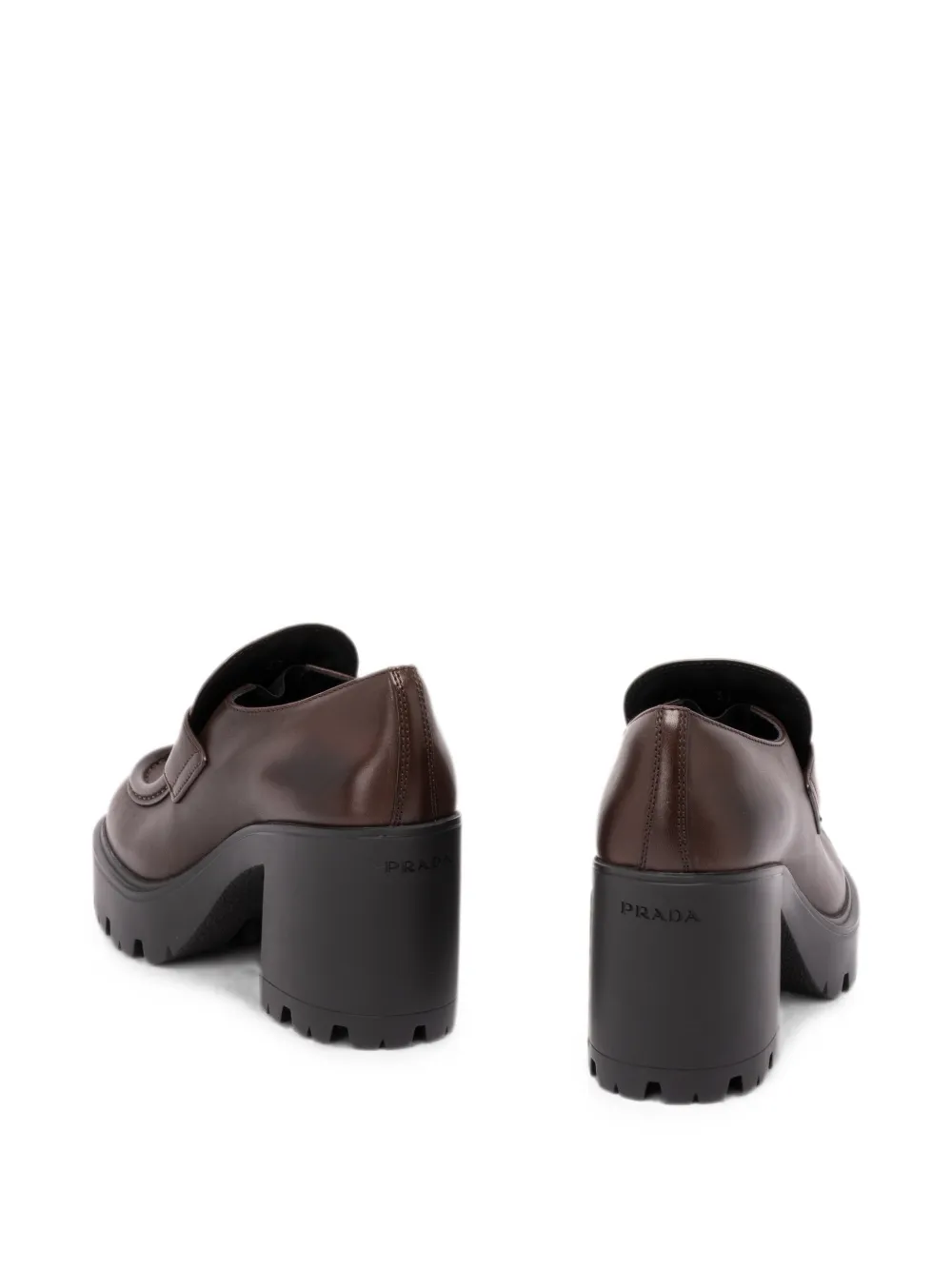 Prada logo-plaque chunky loafers Bruin