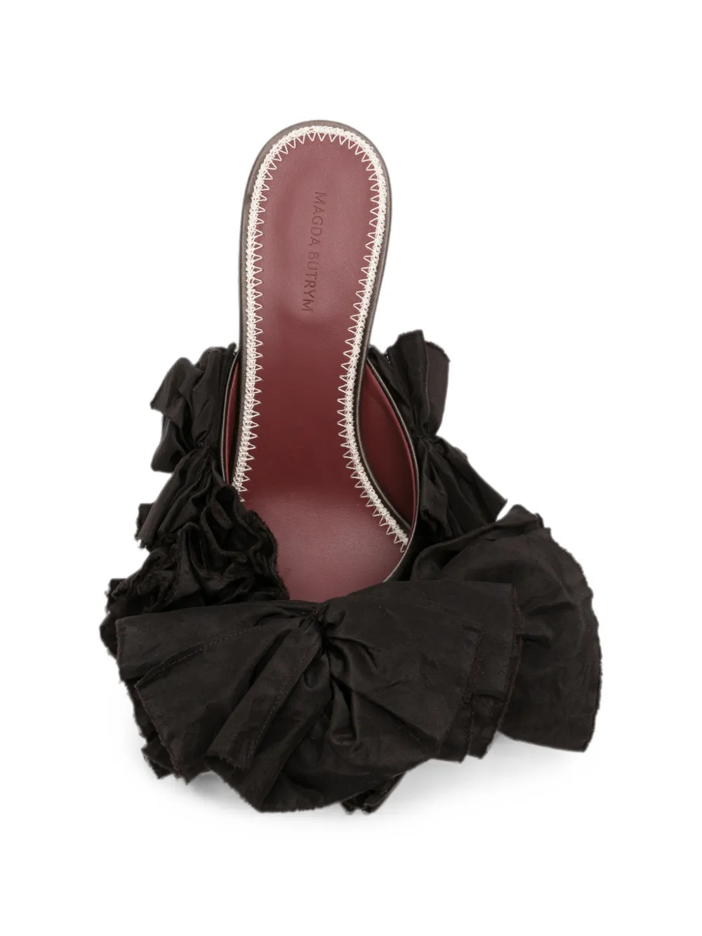 Magda Butrym floral-appliqué sandals Bruin