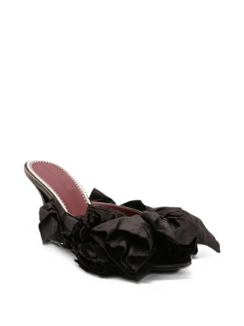 Magda Butrym floral-appliqué sandals Bruin
