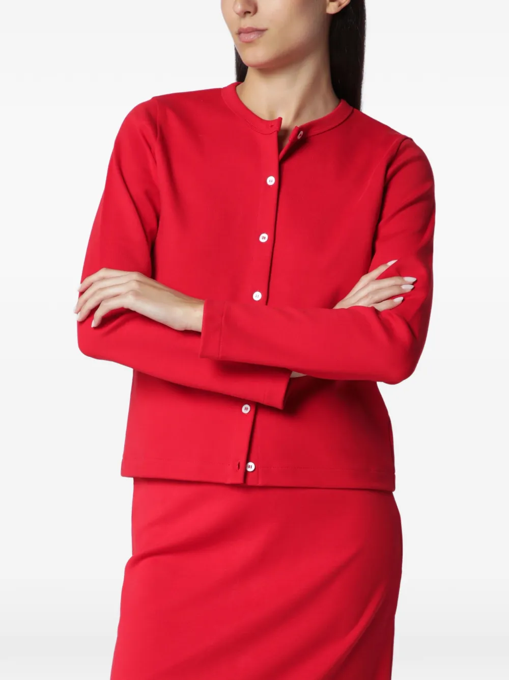 FLORE FLORE Poppy button-up cardigan - Red