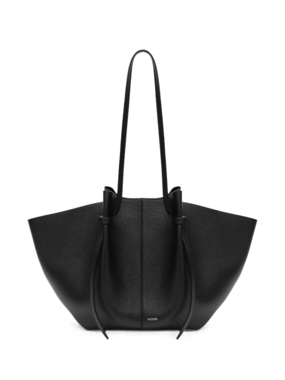Yuzefi Mochile pebbled leather shoulder bag - Nero