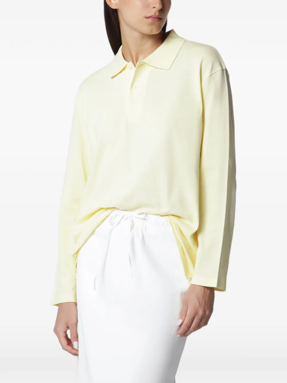 FLORE FLORE Diana long-sleeve polo shirt