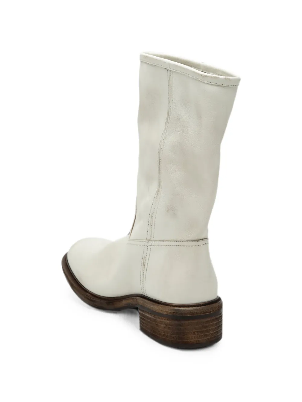 Prada Leren laarzen Beige