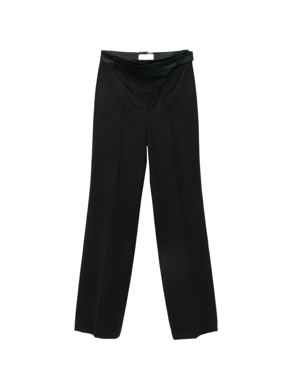 The Attico Wollen broek met wikkel-effect Zwart