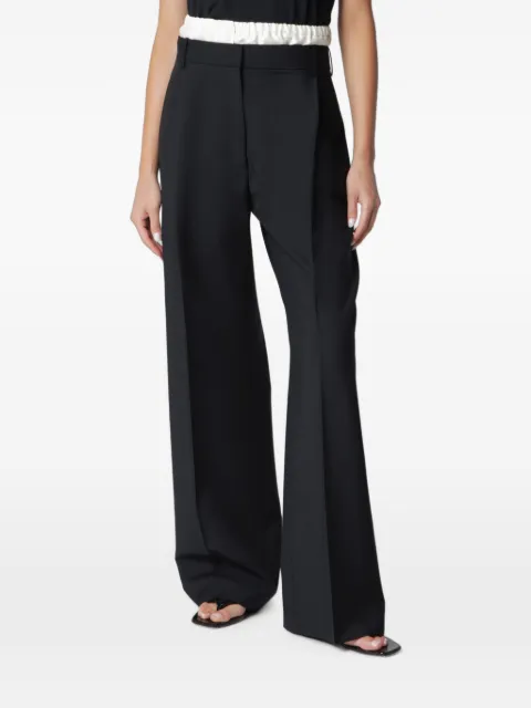 Róhe boxer-detailed pleated trousers