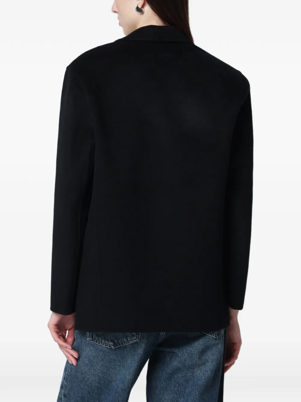 ANINE BING Blazer met enkele rij knopen Zwart