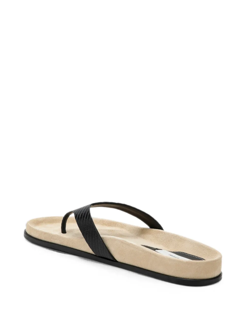 TOTEME Swift lizard-effect leather sandals Beige