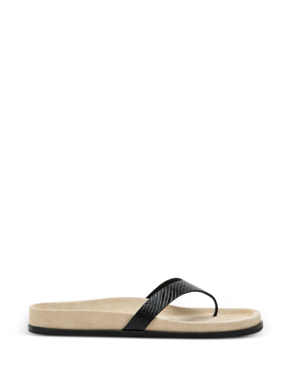 TOTEME Swift lizard-effect leather sandals - Nude