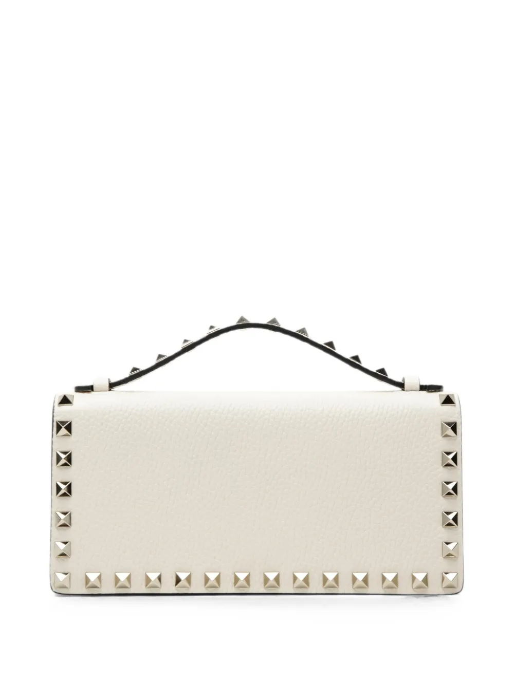 Valentino Garavani Rockstud grainy handbag - Toni neutri