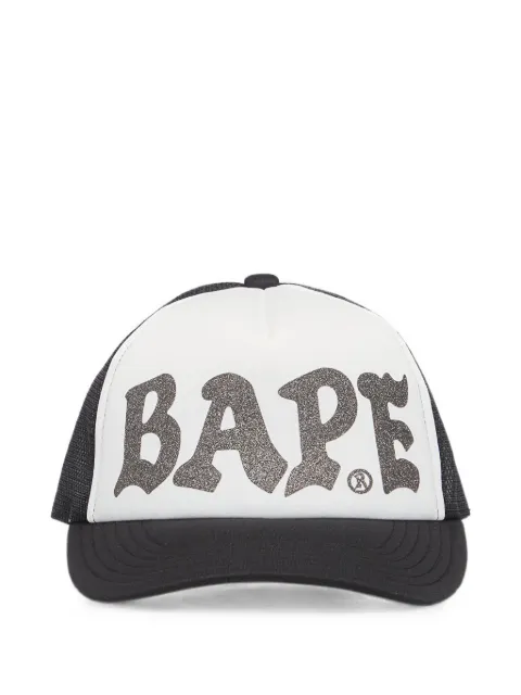 A BATHING APE® Bape glitter-print mesh cap