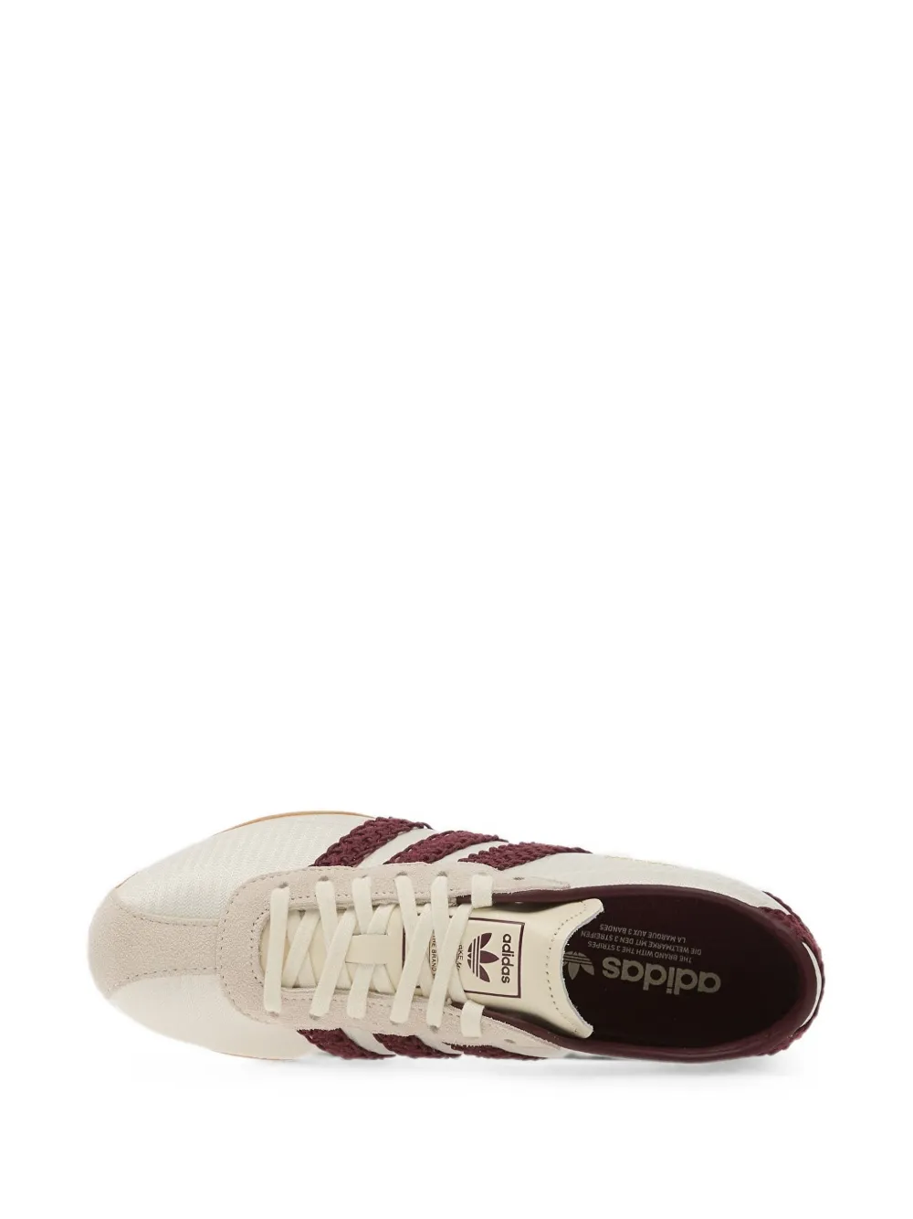 adidas Tokyo crochet-stripe sneakers Beige