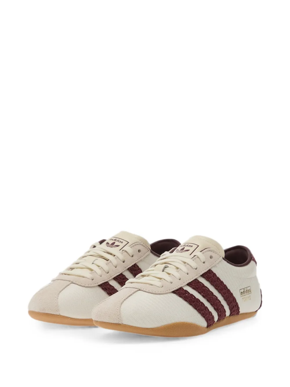 adidas Tokyo crochet-stripe sneakers Beige
