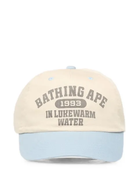 A BATHING APE® logo-print baseball cap