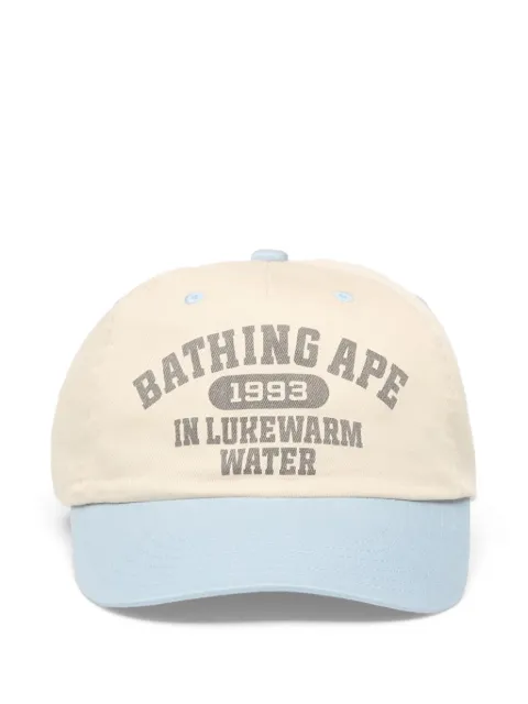 A BATHING APE® gorra de béisbol con logo estampado
