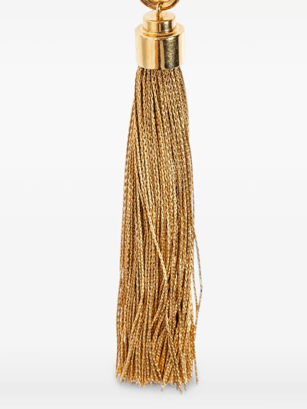 Balmain Sleutelhanger verfraaid met kristallen en kwastje Goud