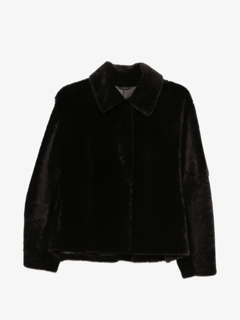 Manzoni 24 shearling-finish spread-collar jacket