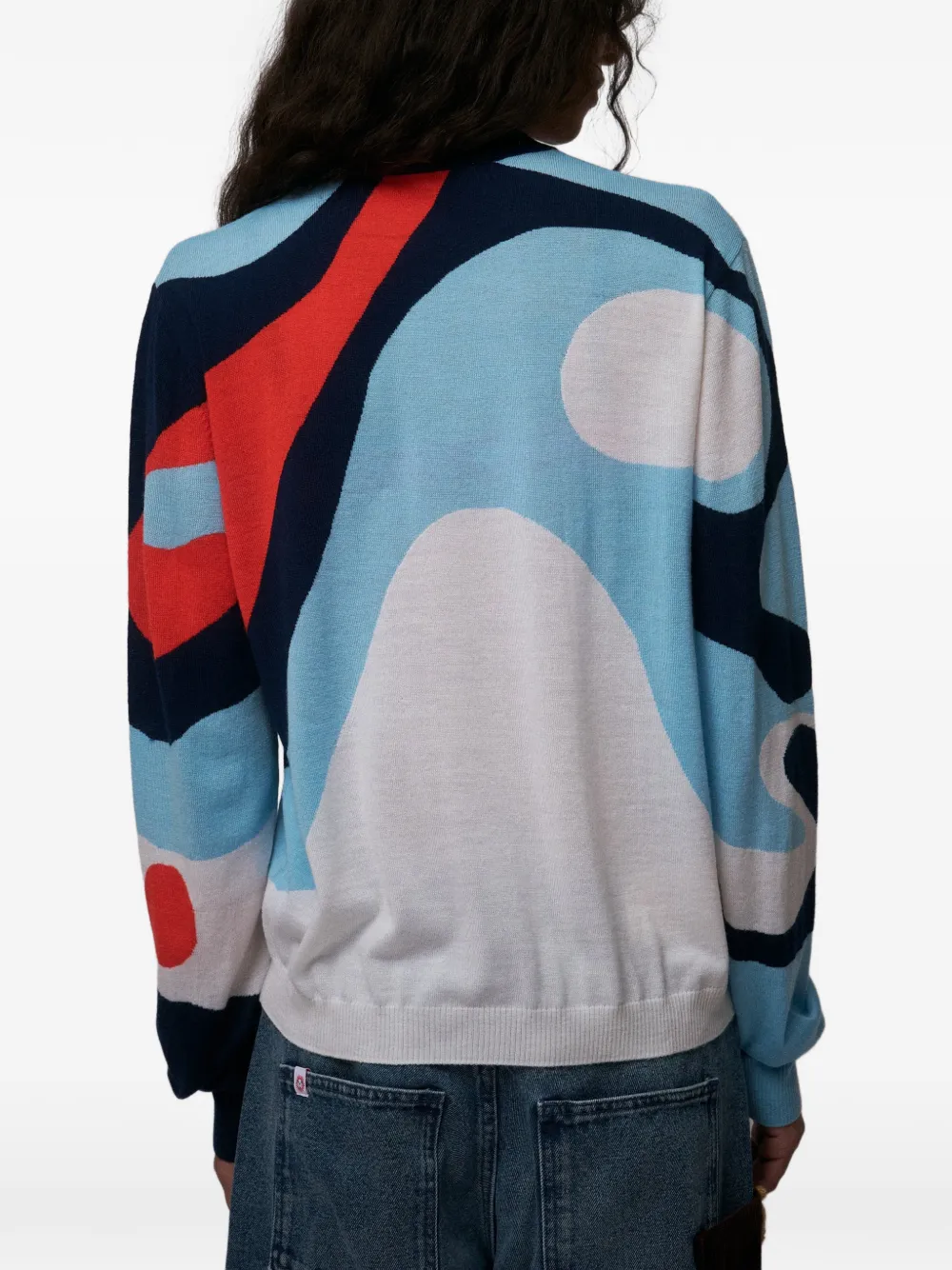 Charles Jeffrey Loverboy Smiley trui Blauw